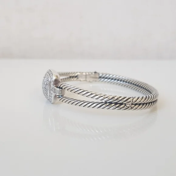 David Yurman Albion Bracelet With Diamonds  - Picture 3 of 15